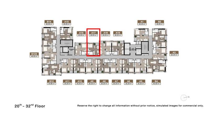 Nue District R9 · 1 bedroom · 26 SqM · Floor 25 · Huai Khwang, Bangkok · Photo 2 Nue District R9 1-bedroom Condo in Huai Khwang, Bangkok – photo 2