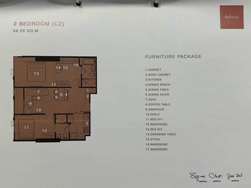 Reference Ekkamai · 2 bedroom · 68.26 SqM · Floor 25 · Watthana, Bangkok · Photo 1 Reference Ekkamai 2-bedroom Condo in Watthana, Bangkok – photo 1