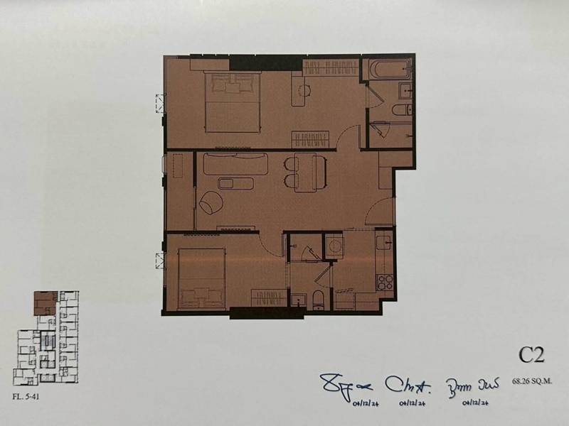 Reference Ekkamai · 2 bedroom · 68.26 SqM · Floor 25 · Watthana, Bangkok · Photo 3 Reference Ekkamai 2-bedroom Condo in Watthana, Bangkok – photo 3