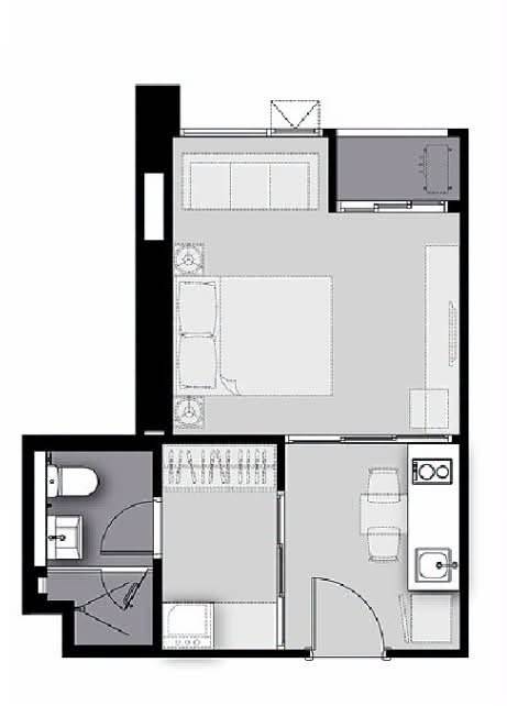 Life Sathorn Sierra · 1 bedroom · 29 SqM · Floor 5 · Thonburi, Bangkok · Photo 1 Life Sathorn Sierra 1-bedroom Condo in Thonburi, Bangkok – photo 1