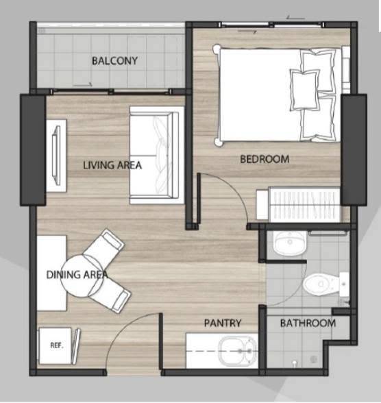 The Trust BTS Erawan · 1 bedroom · 29 SqM · Floor 11 · Erawan, Samut Prakan · Photo 2 The Trust BTS Erawan 1-bedroom Condo in Erawan, Samut Prakan – photo 2