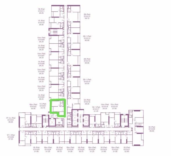 LOVE Charoen Nakhon · 1 bedroom · 33.75 SqM · Floor 12 · Photo 2 LOVE Charoen Nakhon 1-bedroom – photo 2