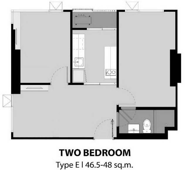 Aspire Sathorn-Ratchaphruek · 2 bedroom · 46.7 SqM · Floor 22 · Bang Wa, Bangkok · Photo 2 Aspire Sathorn-Ratchaphruek 2-bedroom Condo in Bang Wa, Bangkok – photo 2
