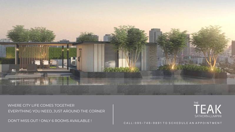 The TEAK Sathon-Lumphini · 3 bedroom · 47.5 SqM · Floor 30 · Photo 1 The TEAK Sathon-Lumphini 3-bedroom – photo 1