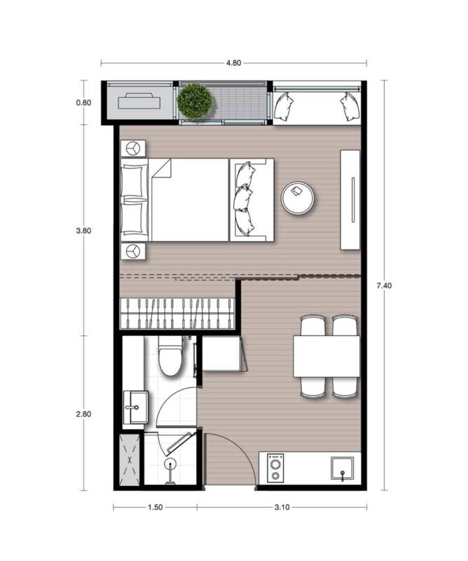 Noble Form Thonglor · 1 bedroom · 32 SqM · Floor 18 · Thong Lo, Bangkok · Photo 2 Noble Form Thonglor 1-bedroom Condo in Thong Lo, Bangkok – photo 2