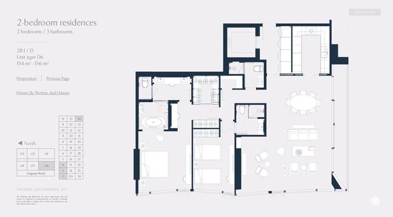 SCOPE Langsuan · 2 bedroom · 155 SqM · Floor 9 · Chidlom, Bangkok · Photo 5 SCOPE Langsuan 2-bedroom Condo in Chidlom, Bangkok – photo 5