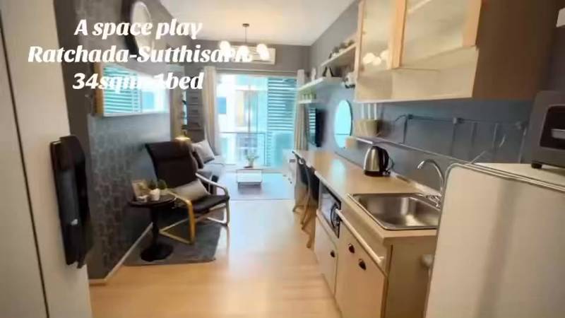 A Space Play Ratchada-Sutthisarn · 1 bedroom · 34 SqM · Floor 5 · Huai Khwang, Bangkok · Photo 1 A Space Play Ratchada-Sutthisarn 1-bedroom Condo in Huai Khwang, Bangkok – photo 1