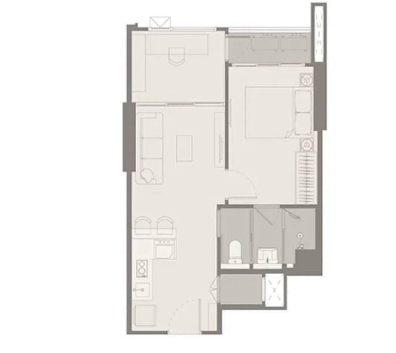 RHYTHM Charoennakhon Iconic · 1 bedroom · 43.5 SqM · Floor 16 · Thonburi, Bangkok · Photo 3 RHYTHM Charoennakhon Iconic 1-bedroom condo in Thonburi, Bangkok – photo 3