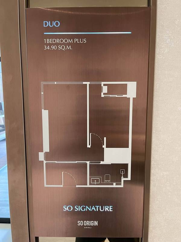 So Origin Siriraj · 2 bedroom · 34.7 SqM · Floor 8 · Photo 1 So Origin Siriraj 2-bedroom condo – photo 1