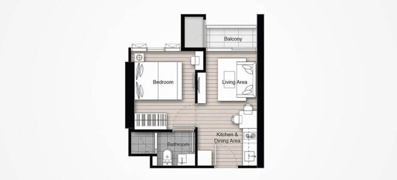Whizdom Connect Sukhumvit · 1 bedroom · 27 SqM · Floor 27 · Punnawithi, Bangkok · Photo 2 Whizdom Connect Sukhumvit 1-bedroom Condo in Punnawithi, Bangkok – photo 2